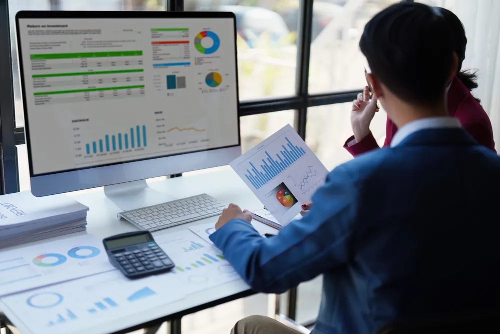 Accounting and bookkeeping concept image illustrating Independent Review Engagement in the UAE: Elevating